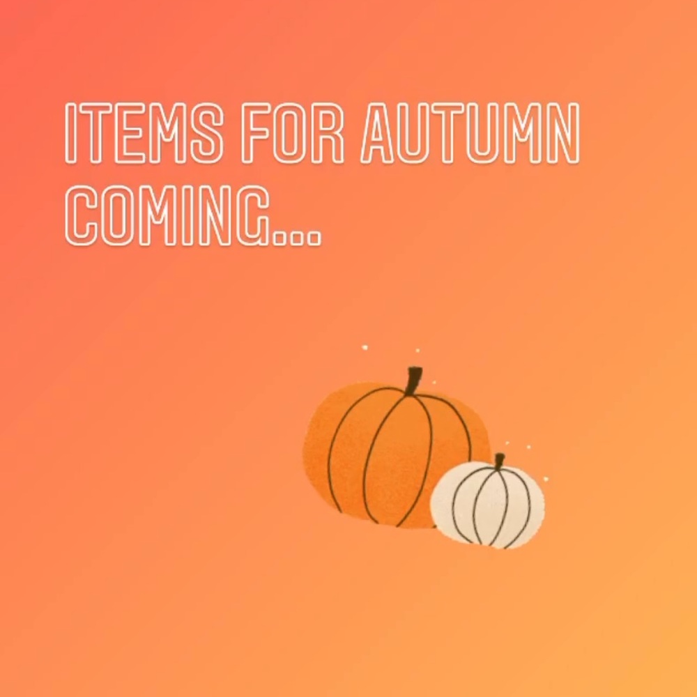 Posting new items perfect fall!